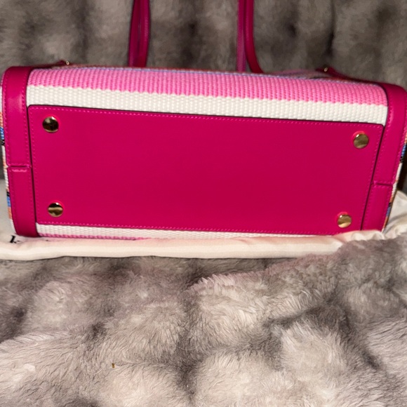 Kate Spade Vibrant Pink and Blue Tote - Picture 8 of 12